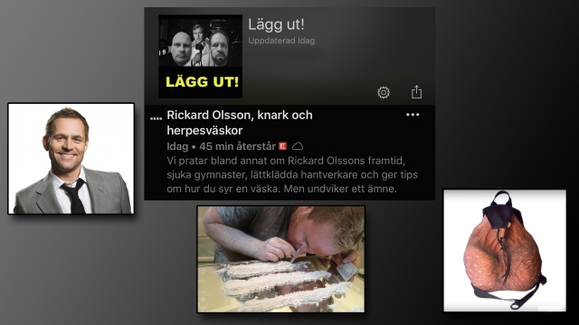 Rickard Olsson, knark, 2000aldrig, Lägg Ut, herpesväskor, pod, podcast, humor, satir